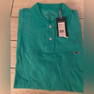 Men’s Vineyard Vines men’s classic pique polo solid Aquinnah Aqua